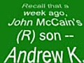 John McCain&#039;s son in hot water?