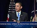 President Obama on Times Square Developments and Wall Street Reform