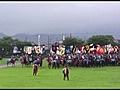 相馬野馬追　神旗を奪い合う騎馬武者たち