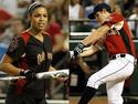 Jordin Sparks vs. Nick Jonas at softball game