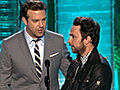 Jason Bateman,  Charlie Day Present Best Comedic Performance