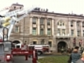 Four-alarm fire at City Hall in Taunton,  Mass.