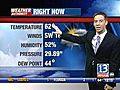 VIDEO: 13WHAM Weather Authority Afternoon Forecast 10/22/2009