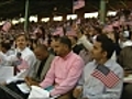 Thousands become U.S. citizens in Fenway ceremony