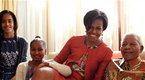 Michelle Obama Meets with Mandela