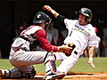 UCF coach Terry Rooney on play at plate