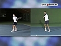 Tennis Vorhand Winner Linkshänder - Split Screen