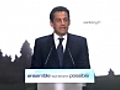 Discours de Nicolas Sarkozy, 22 Avril