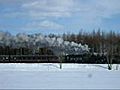 ＪＲ釧網本線SL冬の湿原号茅沼駅発車