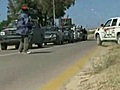 Video purportedly shows Libyan rebels advancing west