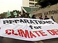 Protests at UN climate conference