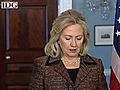 Secretary of State Hillary Clinton responds to Google accusations that China stole e-mail from US officials