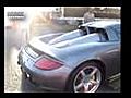 Porsche Carrera GT en mauvaise posture