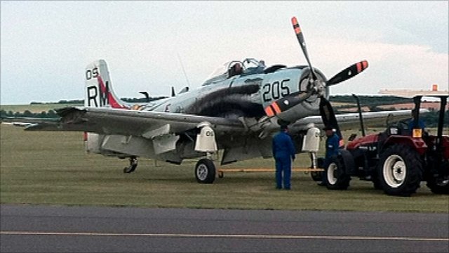Fighter planes collide at Duxford air show