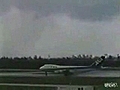 الطائرة الأثيوبيه من كاميرا المطار