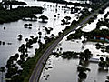 Río Papaloapan sepulta municipio de Tlacotalpan