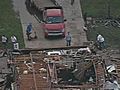 Tornado Damage Seen From Air