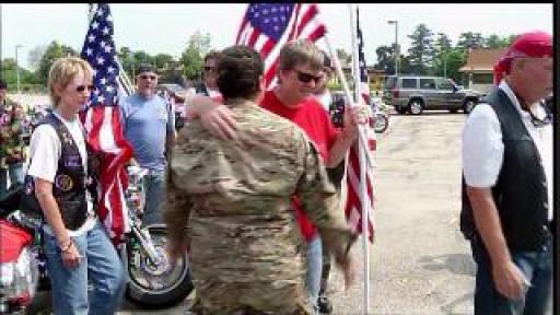 Algonquin solider welcomed home