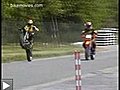 moto cross weeling crash
