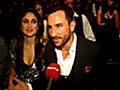 Saif,  Bebo cheer for Karan