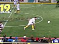 Kid nailed by errant soccer ball