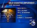 Mild cognitive impairment more common in men