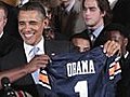 Obama welcomes Champion Auburn to White House