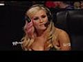 WWE : Monday night RAW : Diva’s tagteam action : Melina & Alicia Fox vs Eve Torres & Gail Kim (27/12/2010).