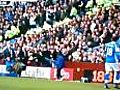 Aston Villa fan uses his head against Birmingham City
