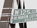 125th Street Sign in Harlem (Martin Luther King Blvd)