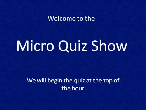Micro Quiz Show 7.15.2011