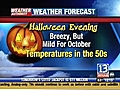 VIDEO: 13WHAM Weather Authority Midday Forecast -- 10/31/08