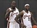 Lebron,  Shaq mix it up on media day