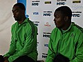 2011 Diamond League New York: Tyson Gay and Steve Mullings press conference