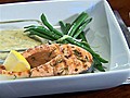 Salmon with Mustard Dill Sauce