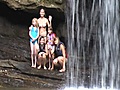 Waterfall on Lake Jocassee South Carolina