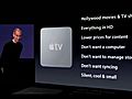 Steve Jobs presenta la nuova Apple tv