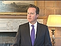 Cameron reacts to Osama death