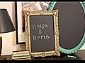 DIY Chalkboard Mirrors