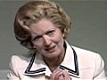 Actress Janet Brown spoofs Margaret Thatcher