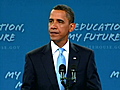 Obama urges staying in school