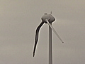 UFO destroys wind turbine?