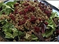 Cranberry,  Lentil, and Mixed Green Salad