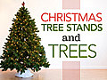 Christmas Tree Stand and Trees