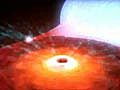 Black Hole Siphons Gas From Companion Star