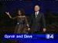 Oprah Appears On The Late Show With David Letterman