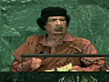 Gadhafi’s marathon U.N. address