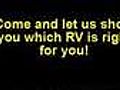 RV Sales - How Do I Choose the Right RV?