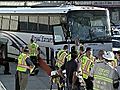 20 injured in tour bus accident