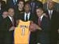 Web Extra: L.A. Lakers Meet With President Obama